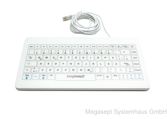 Megasept touch GLASS mini, flache Glastastatur