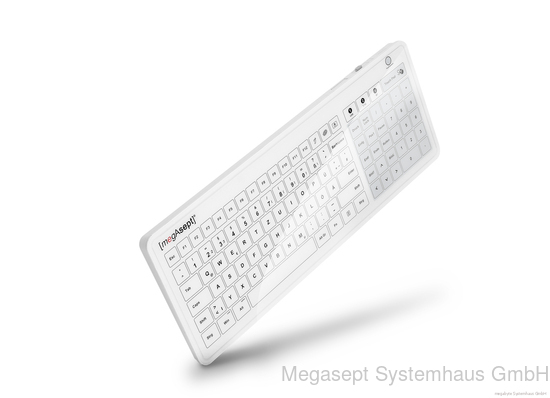 megAsept touch GLASS Glastastatur  2